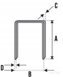 Zszywki typ 80 Pansam A536210 10 mm 5000 szt.