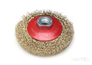 DEDRA Szczotka druciana tarczowa mosiądz. 100 mm