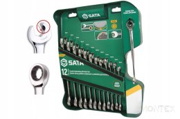 Zestaw kluczy płasko-oczkowych SATA ST09066PL