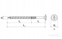 Wkręty ciesielskie 6x120 TORX Łeb talerzowy 50szt