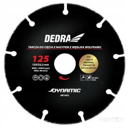 DEDRA HR1002 TARCZA DO CIĘCIA DREWNA TWORZYW 125mm