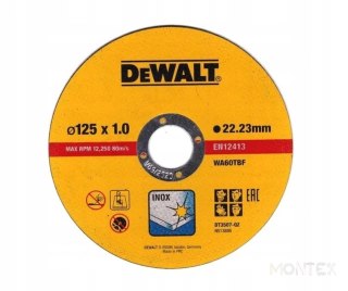 DEWALT DT3507 TARCZA 125X1 INOX PUDEŁKO 10 SZT