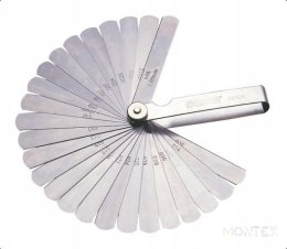 Szczelinomierz listkowy SATA 32 płytki+klucz 10 mm