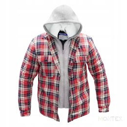 Bluza flanelowa ocieplana kaptur DEDRA BH63KF-L