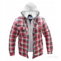 Bluza flanelowa ocieplana kaptur DEDRA BH63KF-M